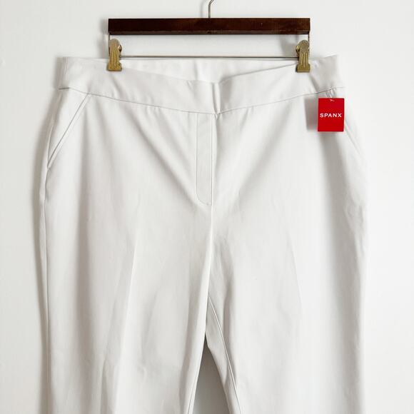SPANX High Rise Slim Straight Pant White 2X - Picture 3 of 9